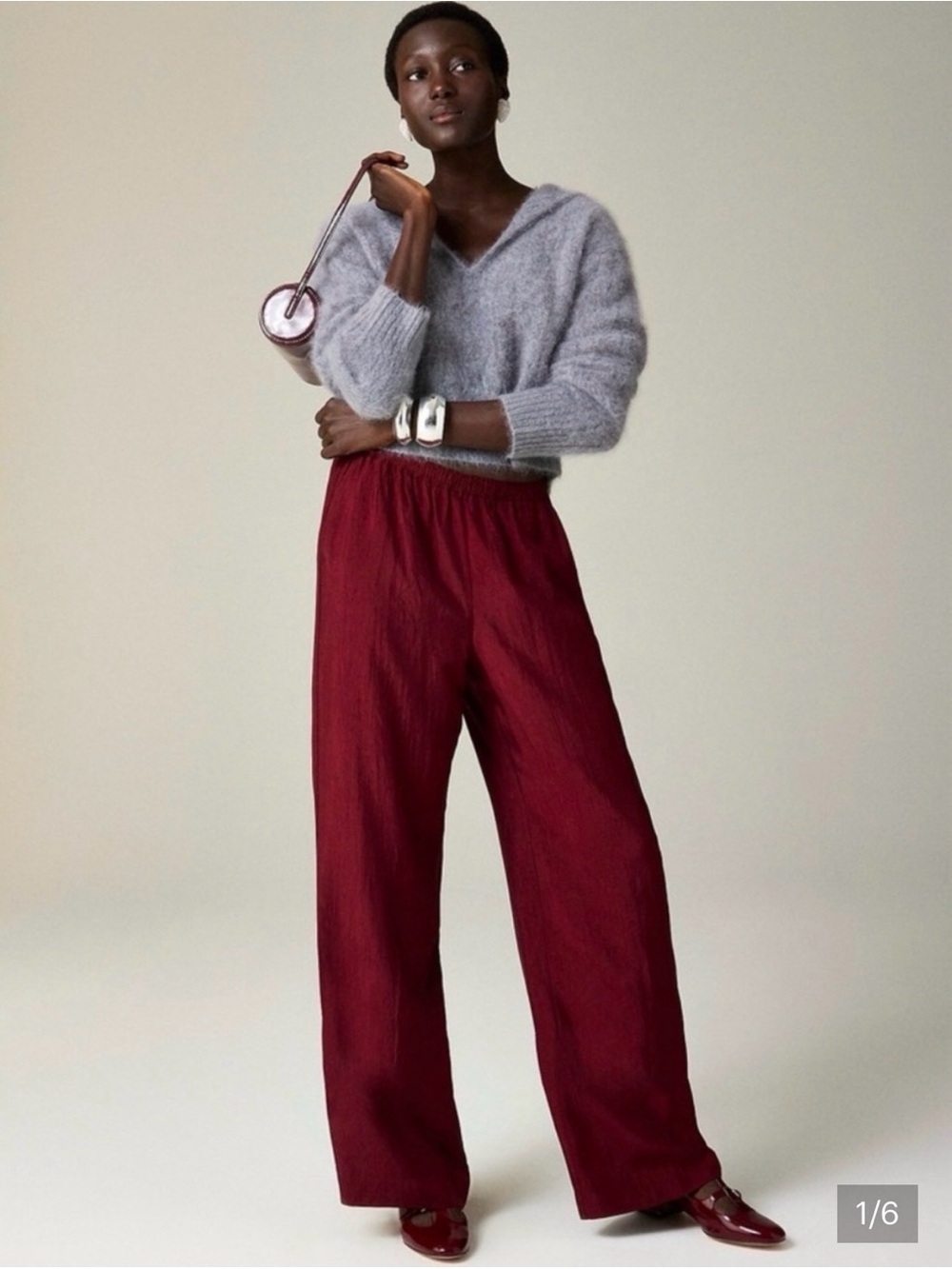 J. Crew Stratus Pant In Textured Satin M